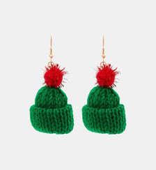 Boucles d'oreilles bonnets de Noël Balaboosté
