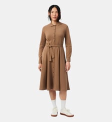 Robe col polo Petit Piqué ceinturée Lacoste
