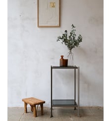 Sellette en métal et verre fumé Hanna N°798- Produit chiné Debongout