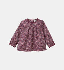 Blouse imprimée col dentelle Bébé Cyrillus
