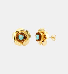 Boucles d'oreilles frida agate verte Caroline Najman
