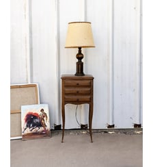 Table de chevet en bois Odile N°1499- Produit chiné Debongout