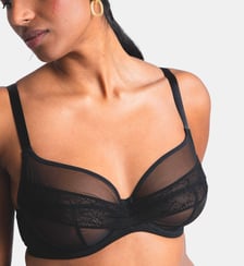 Soutien-gorge avec armatures grande taille Nudité noir Maison Lejaby