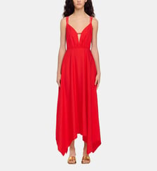 Robe longue à bas asymétrique Sandro