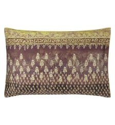 Taie d'oreiller imprimée en satin de coton, KASAVU Designers Guild