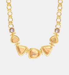 Collier ras du cou maillons ronds   doré à l'or fin - Bysance Satellite
