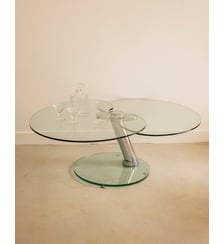 Table basse en tulipe réglable Donna N°992- Produit chiné Debongout