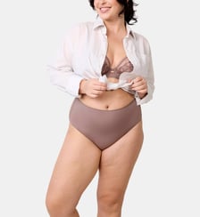 Culotte taille haute Les Invisibles marron Maison Lejaby