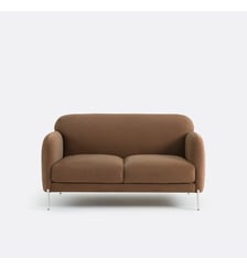 Canapé droit, 2 places, en velours mat La Redoute Interieurs