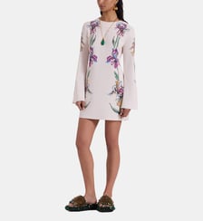Robe Mini Supremes Swing Iris Placée Ivory La DoubleJ