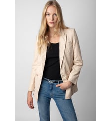 Blazer Visko 100% Cuir Froissé Zadig&Voltaire