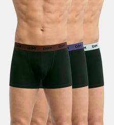 Lot de 3 boxers avec ceinture colorée Mix & Colors Dim