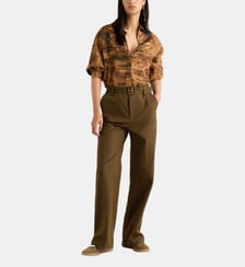 Pantalon navajo en gabardine de coton Momonì