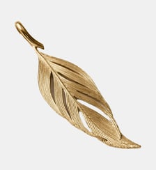 Charme plaqué or jaune 18K en forme de feuille Aristocrazy