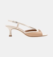 Makya - Sandales En Cuir Nappa Nude Parallèle
