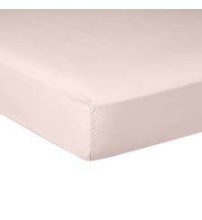 Drap Housse Pure White Percale Lavée Pink Drouault