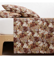 Drap plat 50% coton lavé recyclé La Redoute Interieurs
