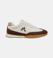 Sneakers retro-running en textile et suede Veloce Le Coq Sportif