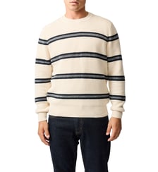 Pull rayé en coton à col rond Highbrook Rodd & Gunn