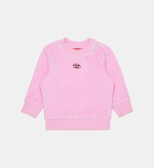 Sweat-shirt col rond avec logo Diesel Kids