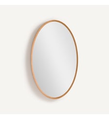 Miroir ovale chêne massif AM.PM