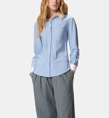 Chemise à col et poignets contrastants Pinko