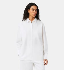 Chemise oversize popeline de coton Lacoste
