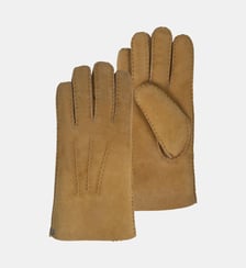 Gants chauds et doux, en cuir de mouton retourné Isotoner