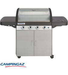 Barbecue gaz 4 Séries Classic LXS inox noir 4 brûleurs sur chariot, 78x45 cm Campingaz