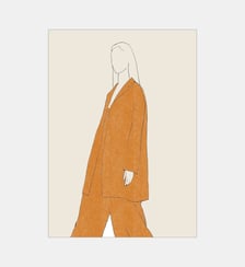Poster   Comfy Suit - The Poster Club x Chloe Purpero Johnson Poster & Frame
