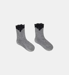 Chaussettes en coton et dentelle Maje