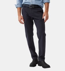 Pantalon chino droit en coton et lyocell stretch Hanmer Springs Rodd & Gunn