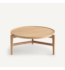 Table basse diamètre 94 cm plaqué chêne AM.PM