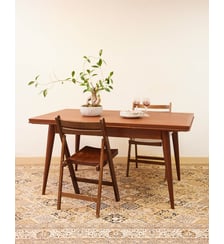 Table à manger scandinave en bois Karla N°1259- Produit chiné Debongout