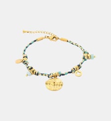 Bracelet cordon avec charms en acier inoxydable Balaboosté