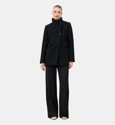 Manteau gali2 - Motif uni - Laine recyclee Caroll