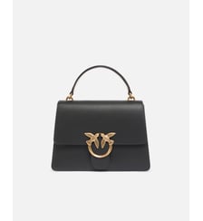 Sac à main moyen love bag top handle light en cuir grainé Pinko