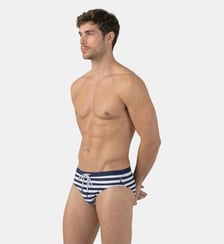 Slip De Bain À Ceinture Constrastée Ron Dorff