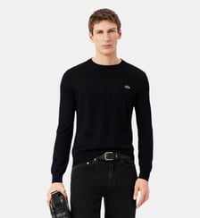 Pull col rond laine mélangée Lacoste
