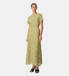 Robe broderie anglaise ouverture dos Ikks