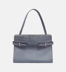 Sac porté épaule grand modèle Emie en cuir lisse et nubuck Le Tanneur