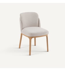 Chaise en chêne et tissu natté AM.PM