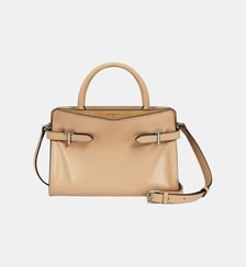 Sac à main moyen modèle Emie en cuir lisse et suède Le Tanneur