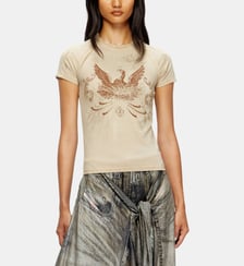 T-shirt phénix avec strass Diesel