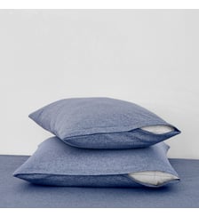 Lot de 2 protège oreillers 2 en 1 Bleu Dunlopillo