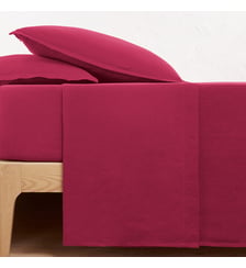 Drap plat uni en lin lavé La Redoute Interieurs