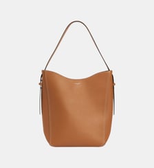 Sac hobo moyen modèle Céleste en cuir lisse Le Tanneur