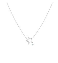 Collier POP MON ÉTOILE - Diamant 0,07ct - Or blanc 750‰ La Brune & La Blonde