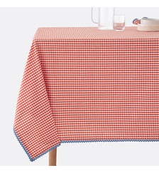 Nappe motif vichy tissé teint coton/lin Trattoria La Redoute Interieurs