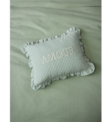 Coussin "Amour" imprimé vichy Cyrillus